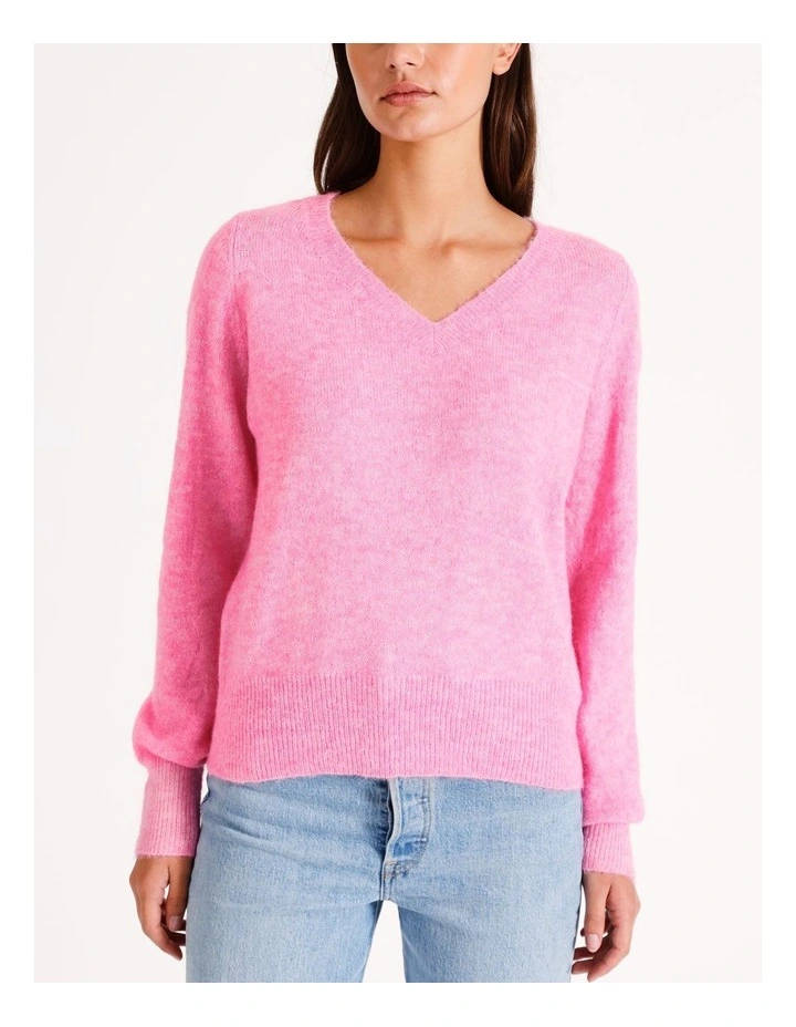 Bruna Balloon Knit in Sachet Pink
