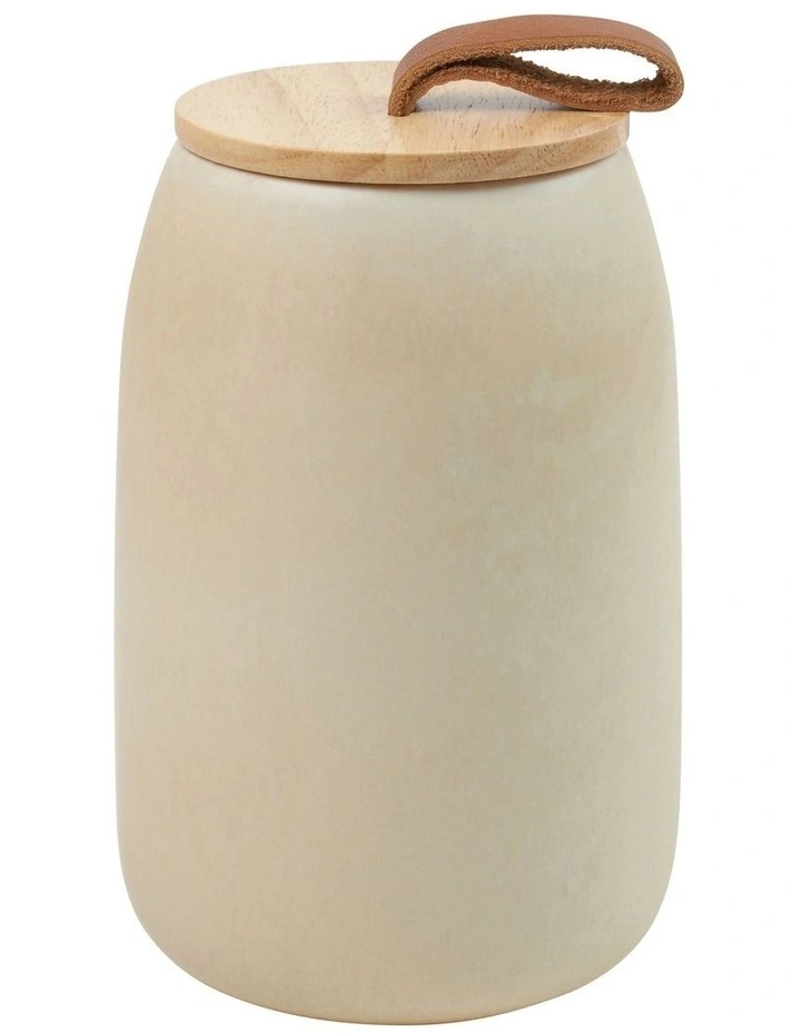 Albany Canister Pearl 11x18cm in White
