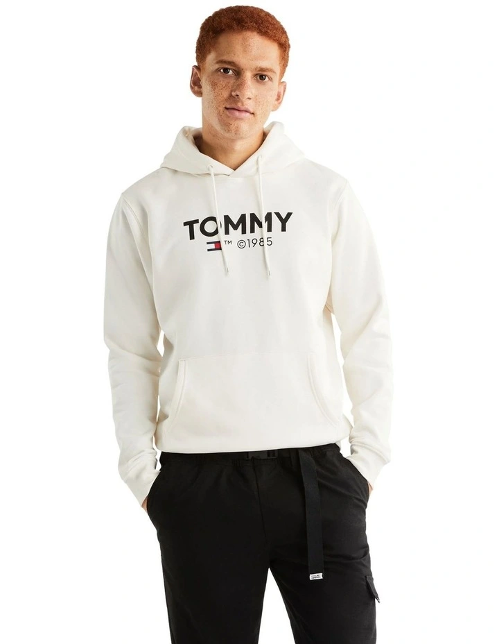 Regular Essential Hoodie in White