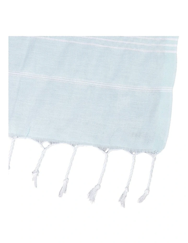 Thin Turkish Towel in Baby Blue
