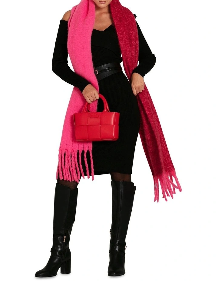 Wasted Love Two-toned Scarf in Red