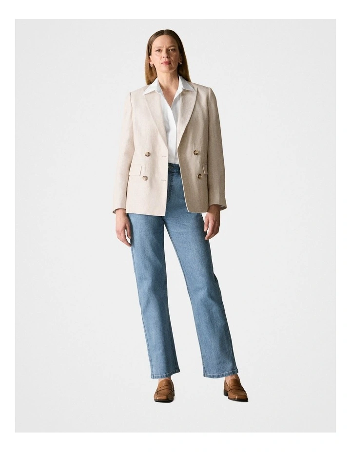 Straight Leg Jean in Vintage Wash Denim