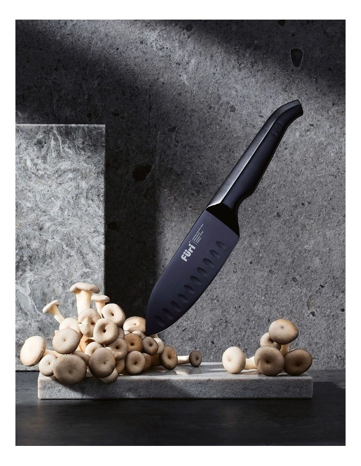 Pro Jet East/West Santoku Knife 13cm in Black