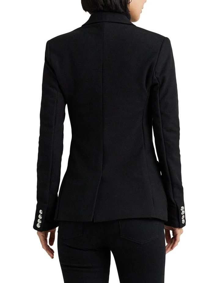 Bullion Jacquard Blazer in Black
