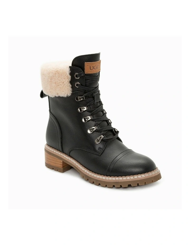 Lyric Ankle Zip Boots in Black
