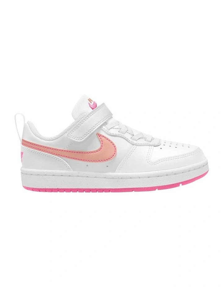 Court Borough Low Recraft Pre-School Sneakers in White