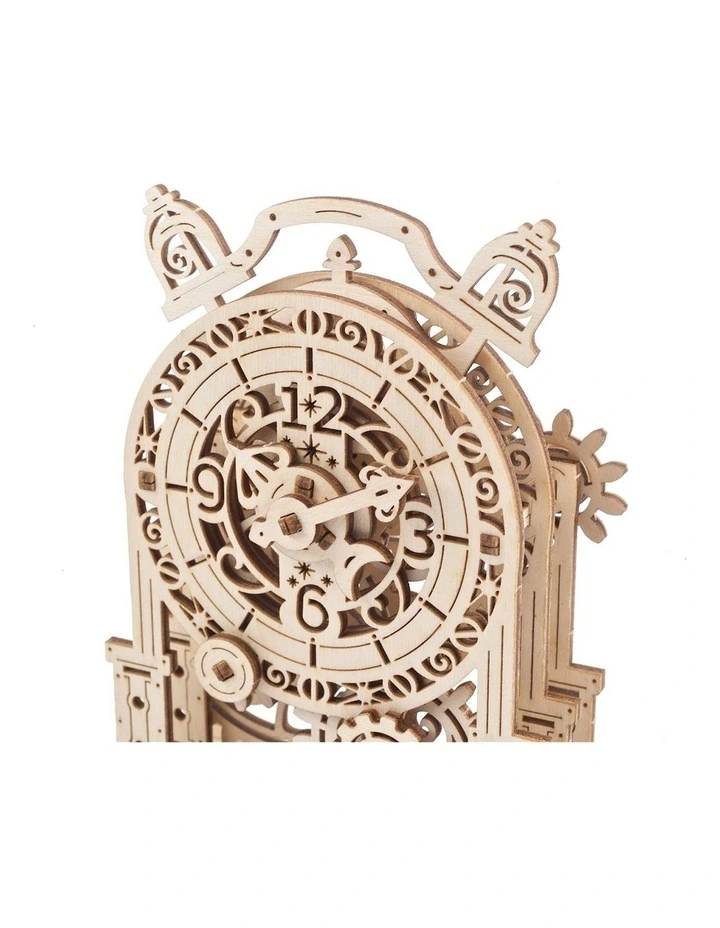 Mechanical Vintage Alarm Clock 43 Piece Wooden 3D Puzzle Set (8 Years)