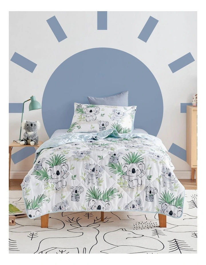 Koala Cuddles Comforter Set in White