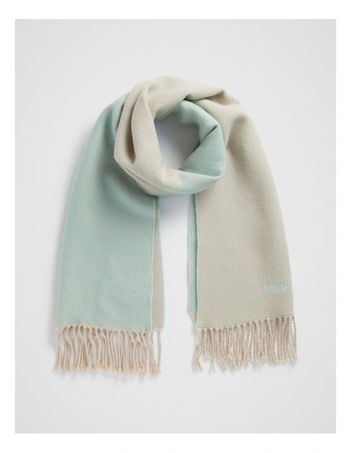 Two Tone Logo Scarf in Opal Multi