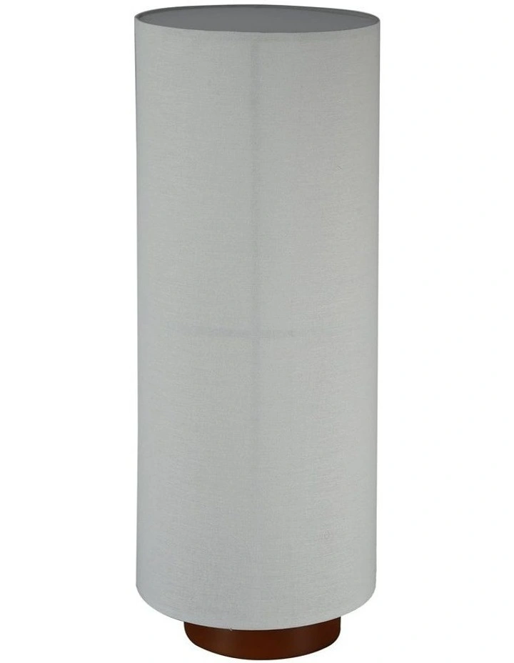 Ailsa Linen Floor Lamp White