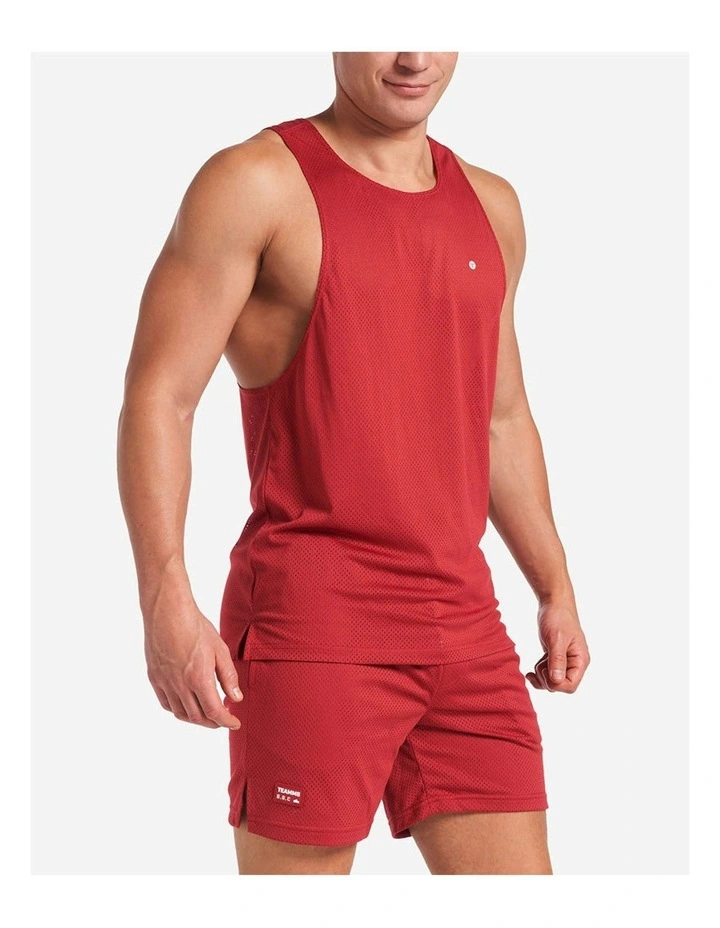 S.S.C. Mesh Tank in Maroon