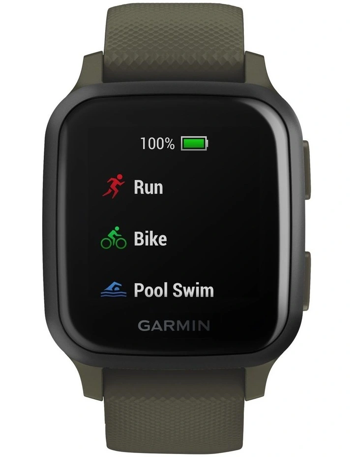 Venu Sq 'Music Edition' Smartwatch Slate/Moss