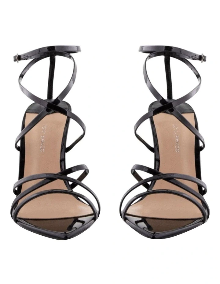 Marcy Black Patent Heels