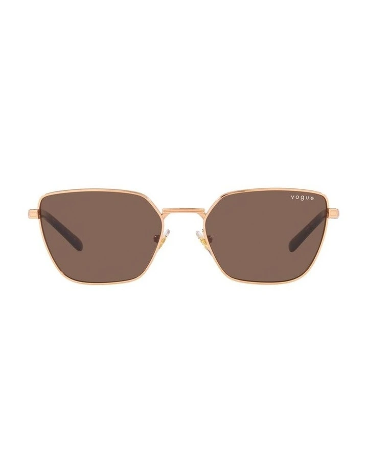 Vogue X Hailey Bieber Vo4245S Sunglasses In Gold