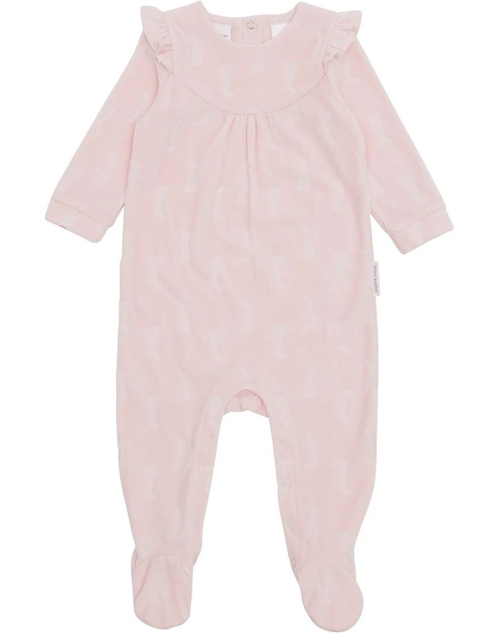 Velour Coverall in Pink
