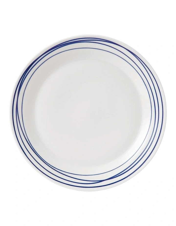 Pacific Lines 28.5cm Plate White/Blue