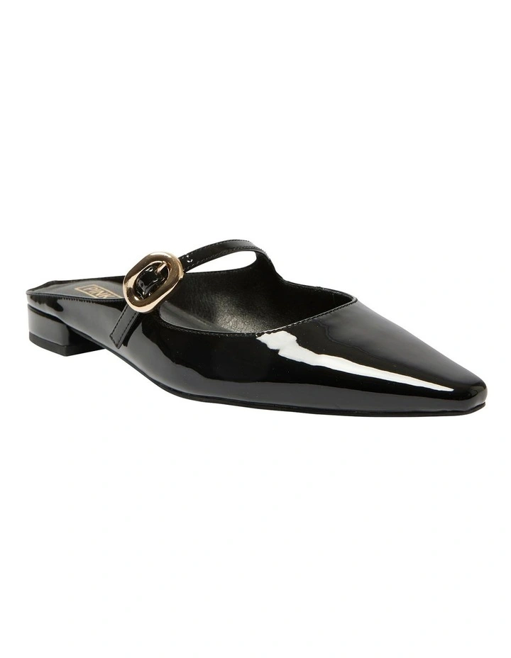 Bacall Flat Shoes in Black Patent