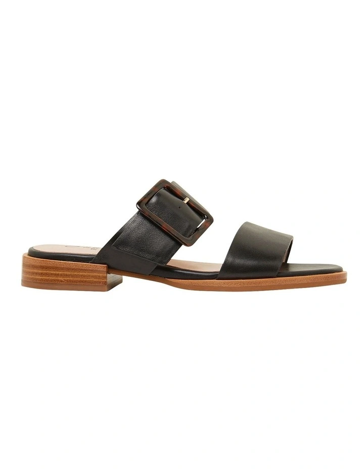 Tanya Sandals in Black Leather