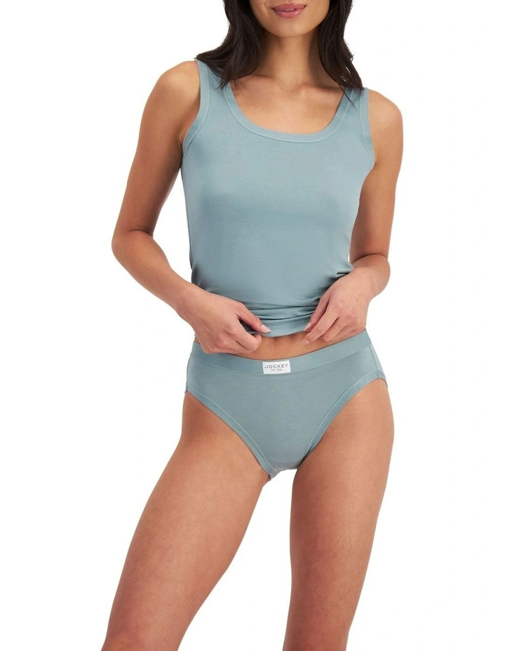 Comfort Classic Bamboo Hi Cut 2 Pack in Grey