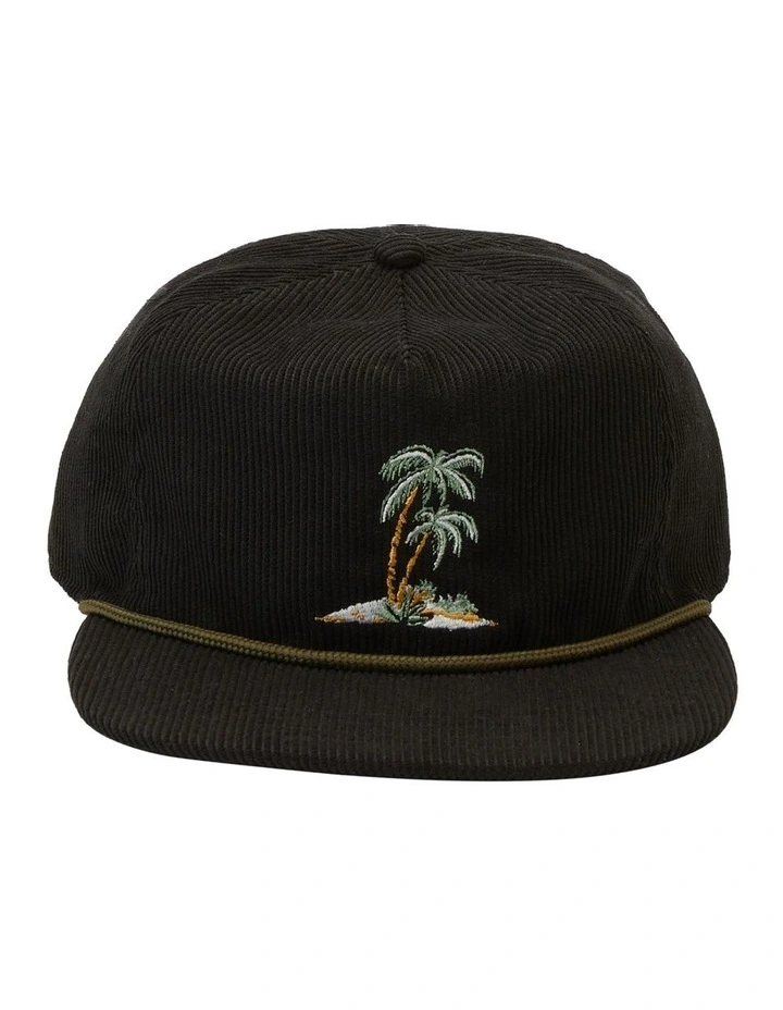No Vacancy Strapback Cap in Black