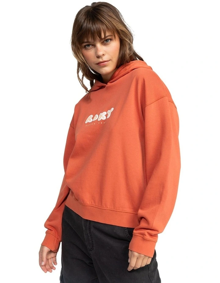 Take The Wave Pullover Hoodie in Apricot Brandy