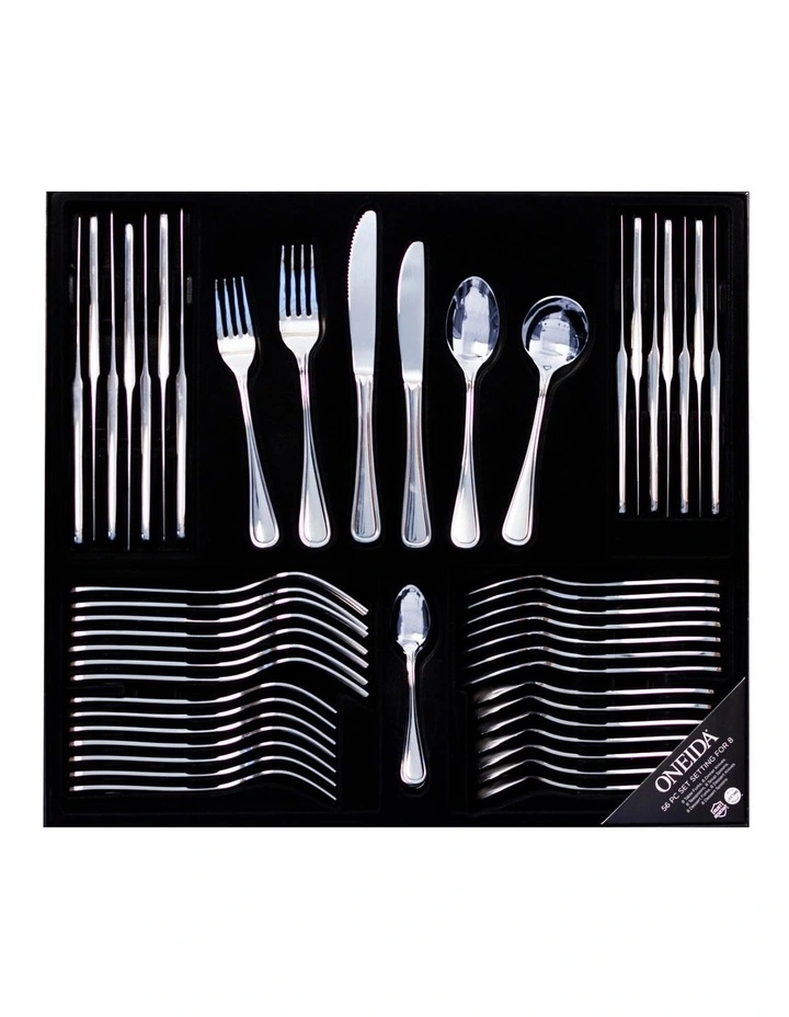 New Rim 56 Piece Cutlery Set