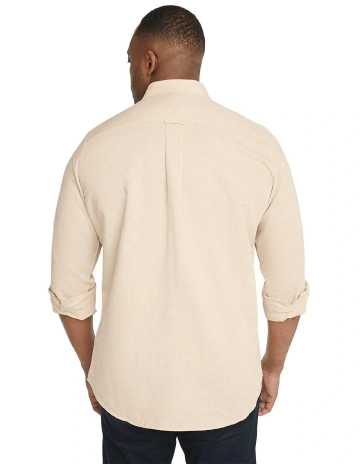 Anders Linen Shirt in Oatmeal