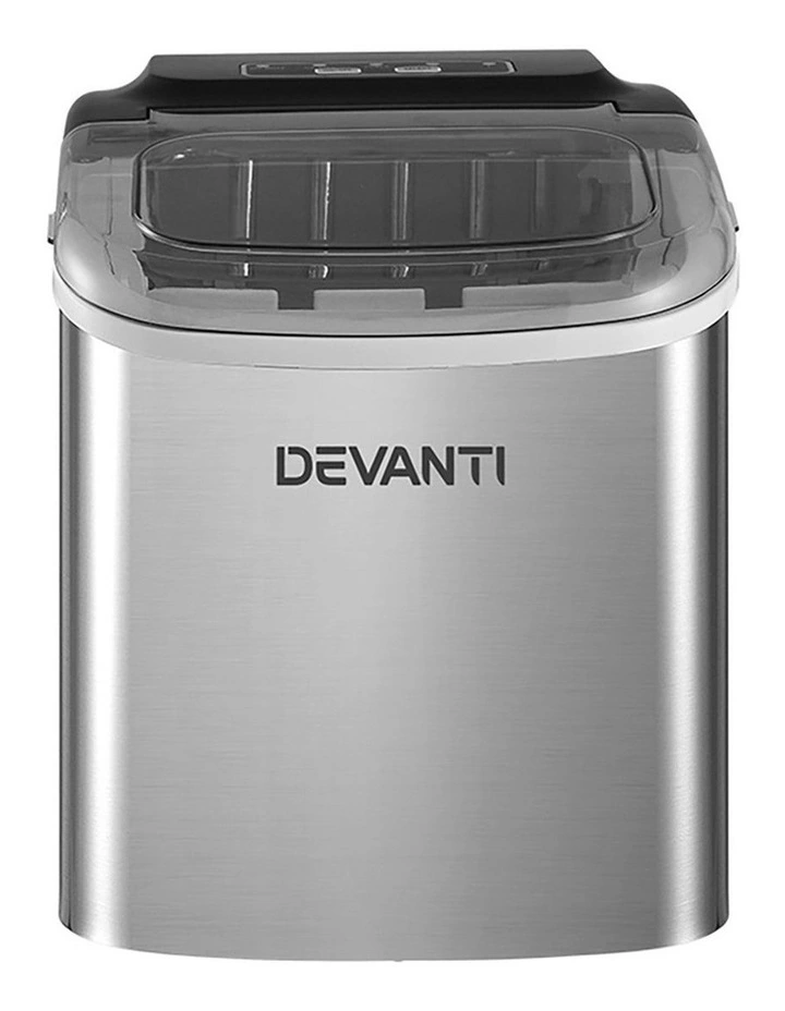 Ice Maker Machine w/Self Cleaning 12kg in Silver