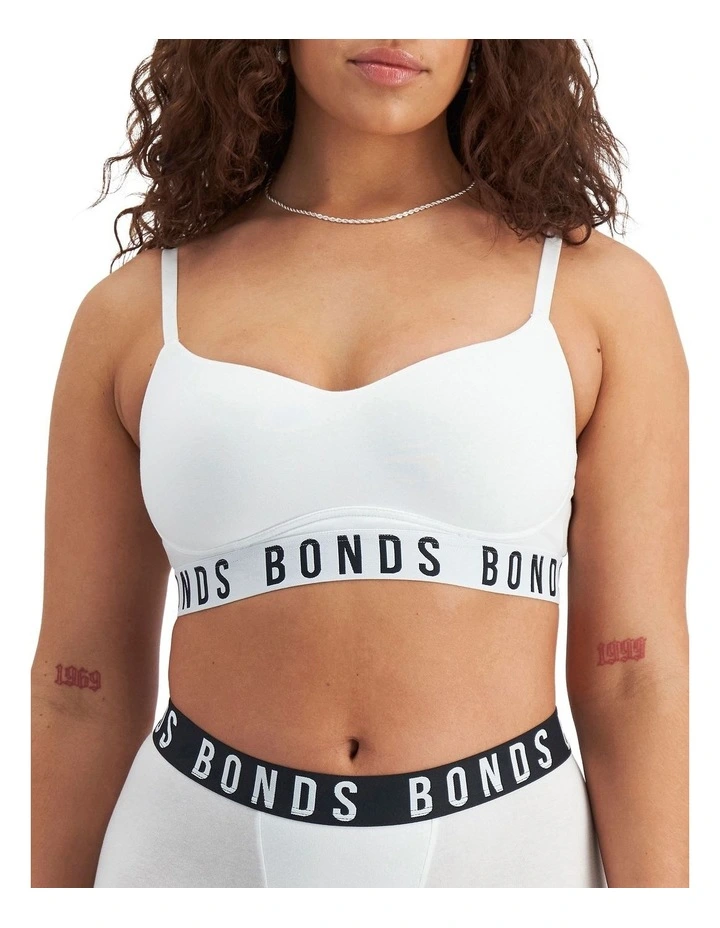 Icons Wirefree Bra in White