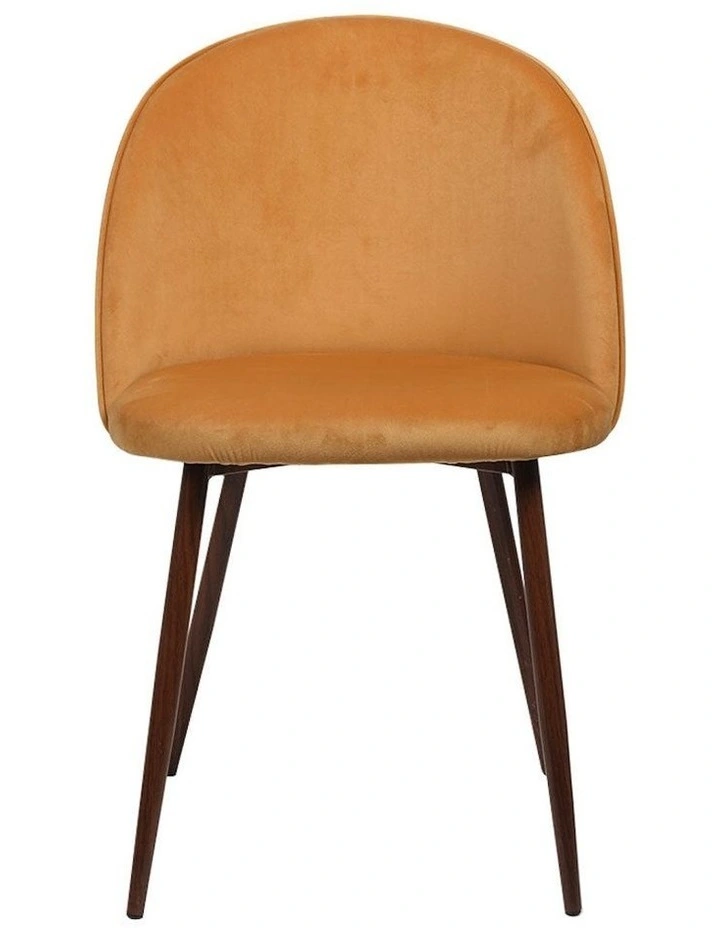 Kitchen Lounge Chair 2x in Mustard