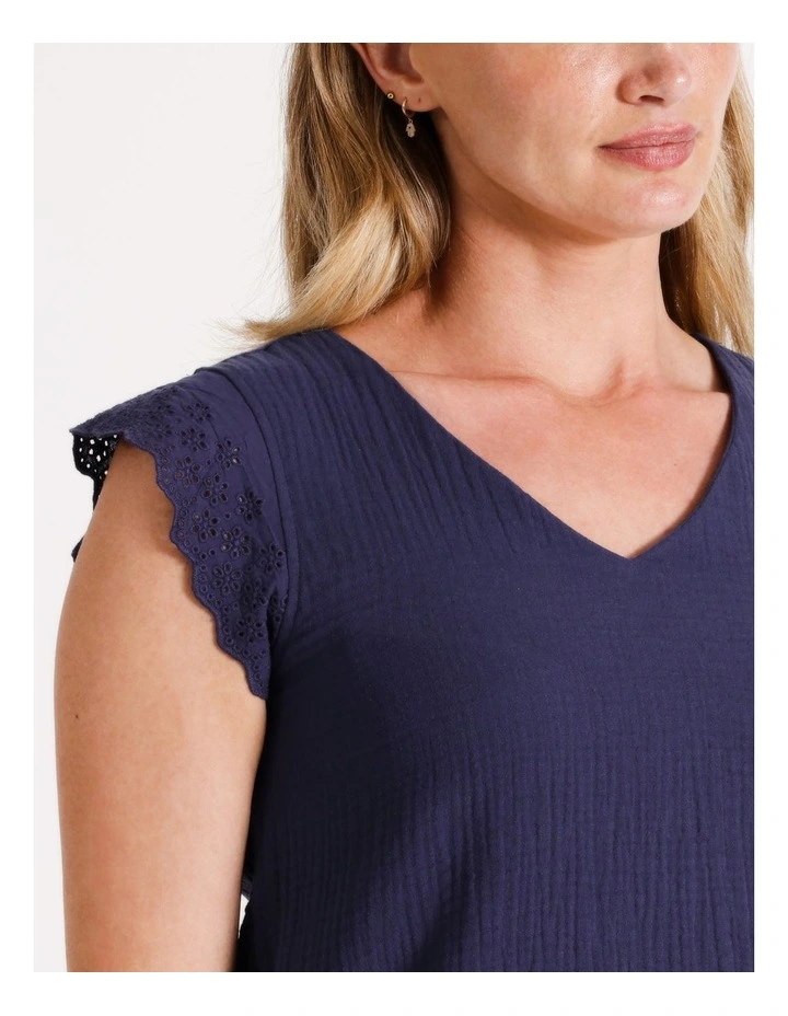 Thyra Top in Blue