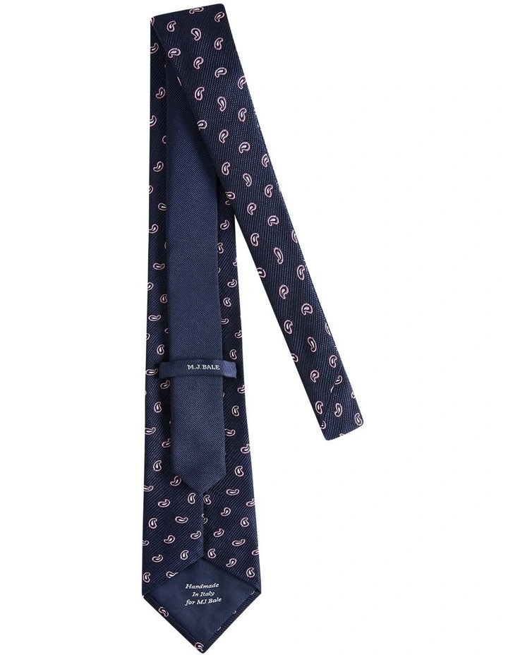 Almanni Tie in Navy Pink