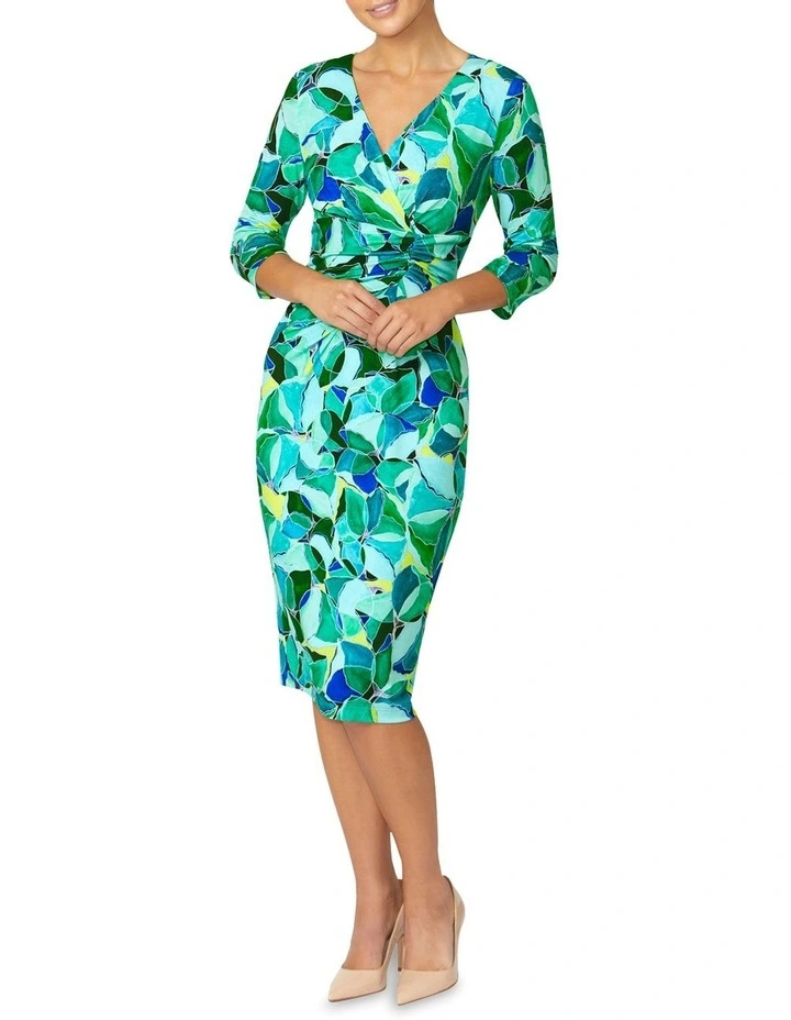 Emelynn Jersey Dress in Waterlily