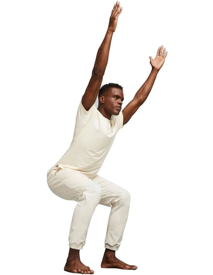 M Studio Yogini Lite Solid Tee in Alpine Snow