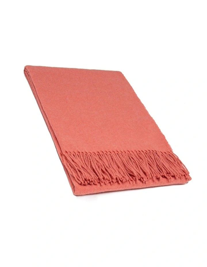 Paddington Throw Blanket in Peach