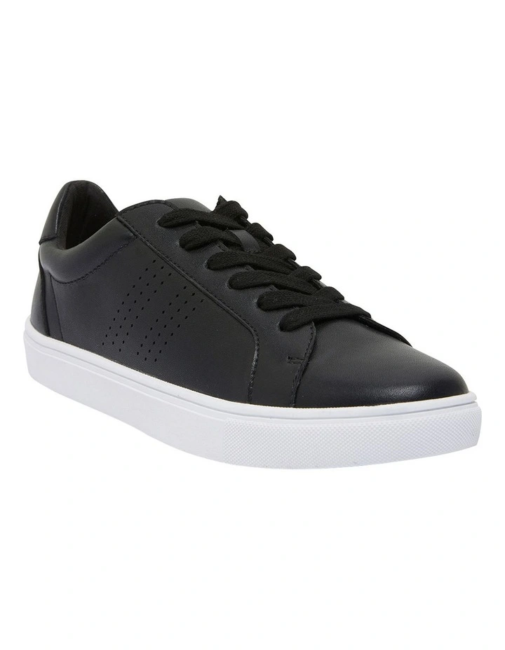 Shazam Sneakers in Black Leather