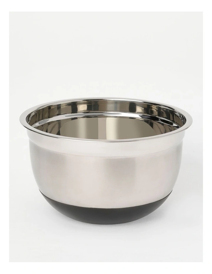 Non Slip Steel Mixing Bowl 26 cm in Silver