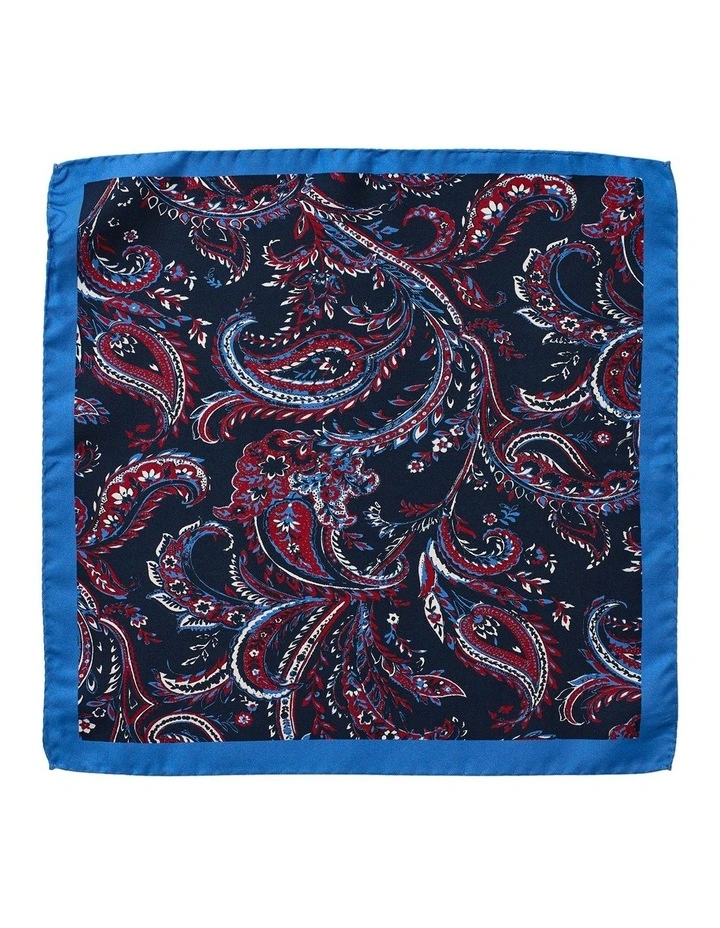 Piumato Paisley Silk Pochette in Wine
