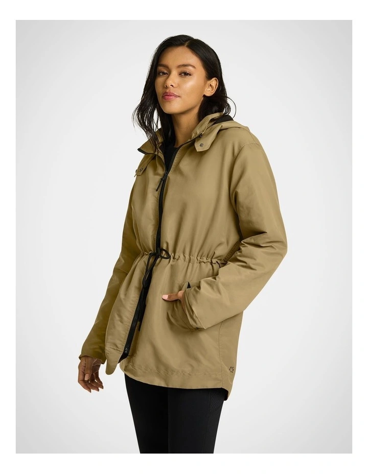 Fleece Lined Anorak Taupe in Brown