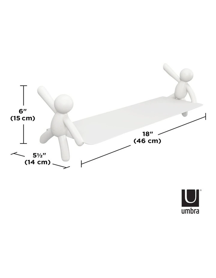 Buddy Shelf 46x14x15cm in White