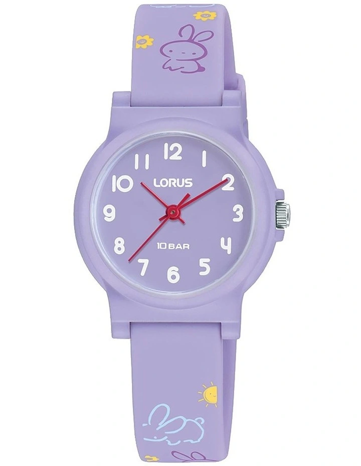 Plastic Case Watch in Light Purple