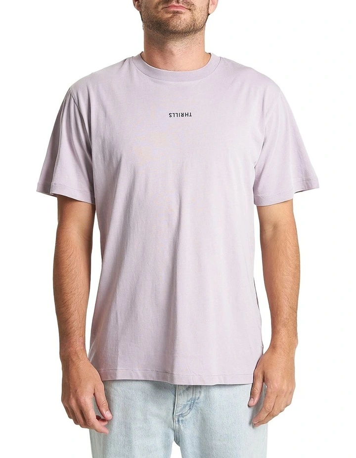 Minimal Merch Fit Tee in Faded Plum