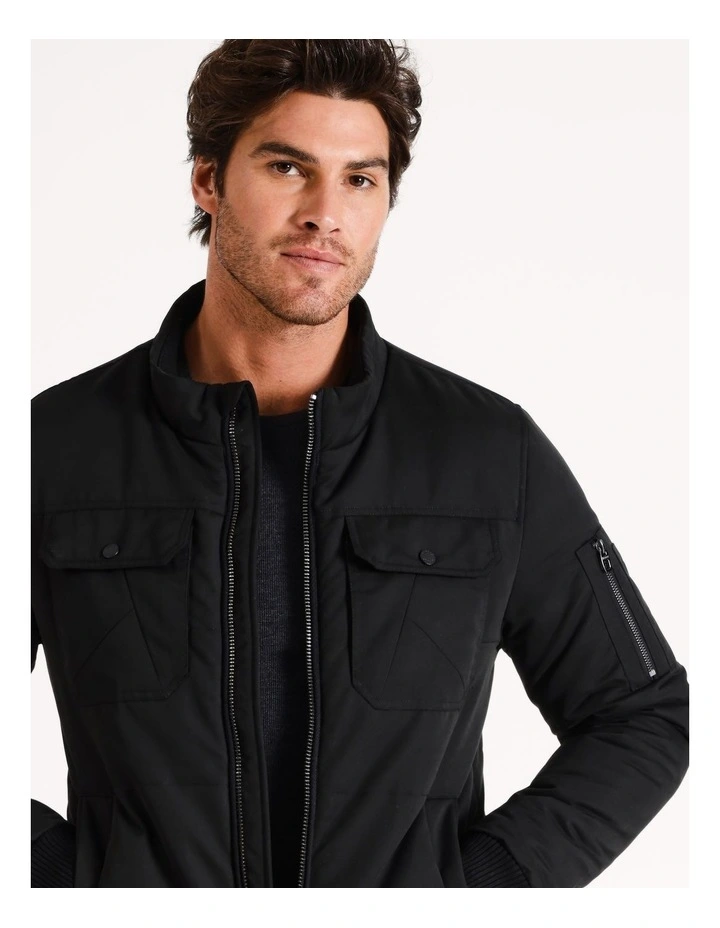 Marengo Reef Recycled Puffer Jacket in Black