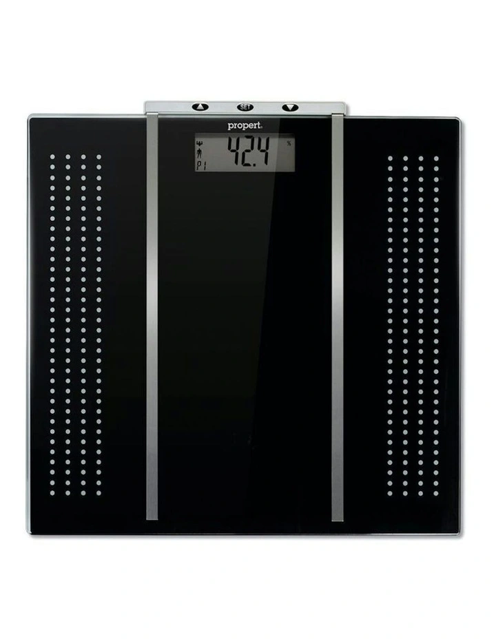 Omega Body Analysis Digital Bathroom Scales 150kg in Black