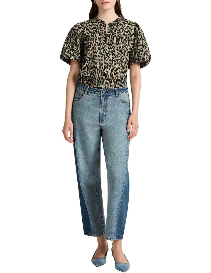 Gimme Roar Blouse in Black Multi