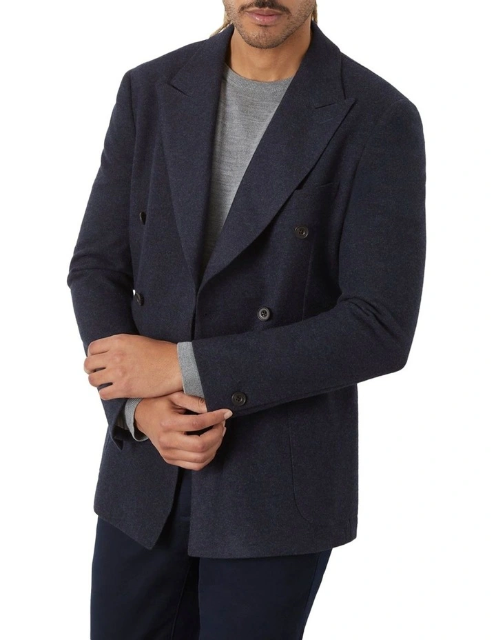Cardigani DB Jacket in Navy
