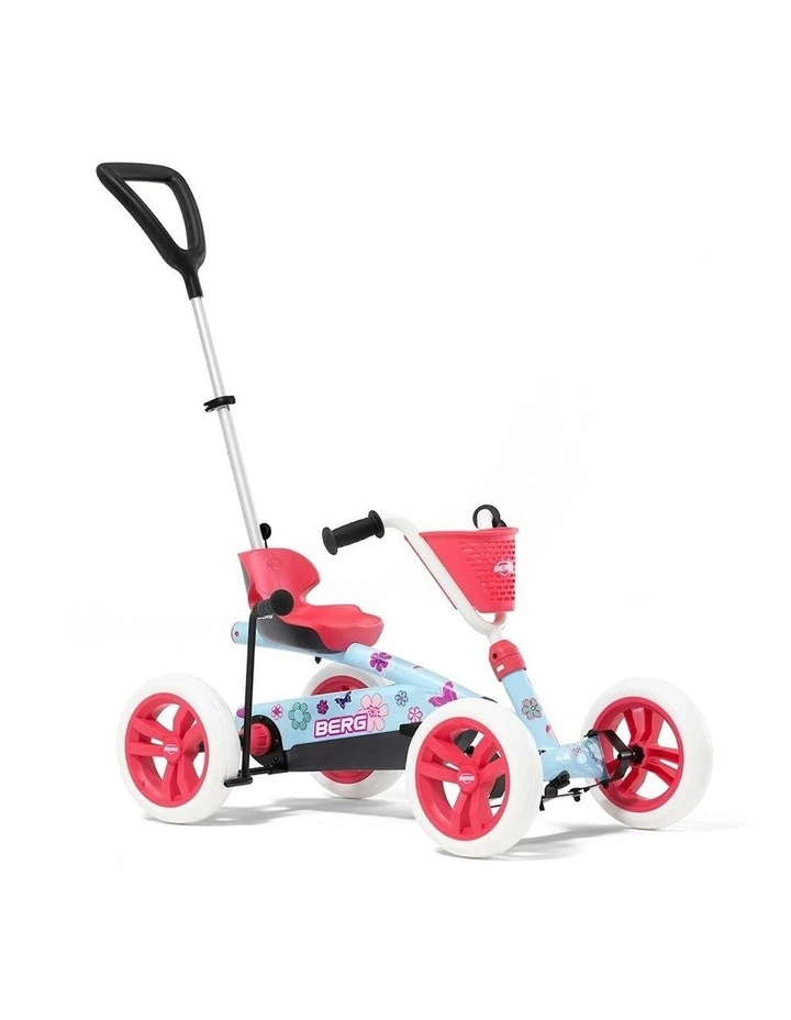 Buzzy Bloom Pedal Go Kart Ride On 2-in-1 (2-5Years) in Pink