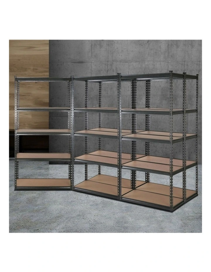 5 Tier Storage Shelf Rack 5x1.8m in Charcoal