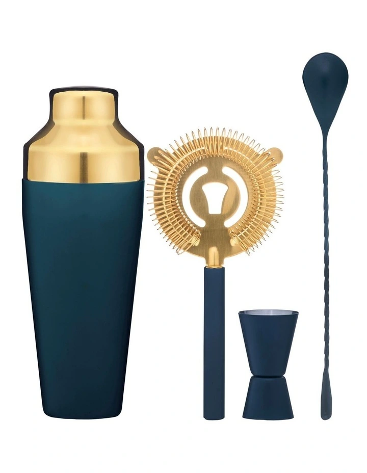 Tiffany Cocktail Set 4 Piece in Teal