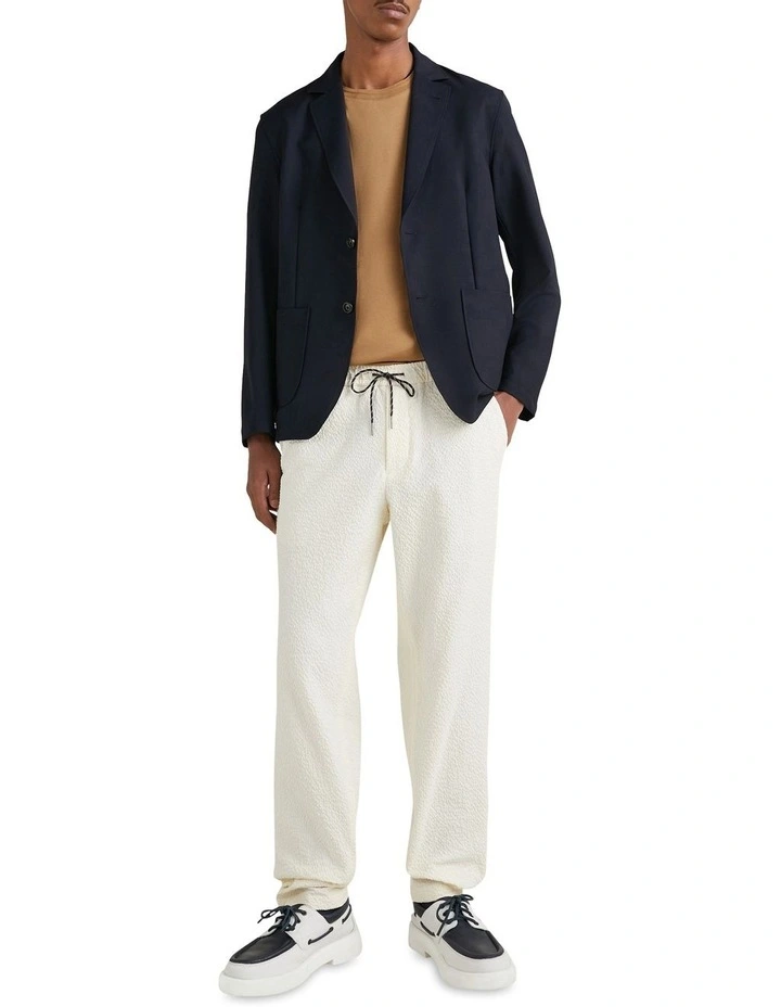 Chelsea Seersucker Pant in Weathered White